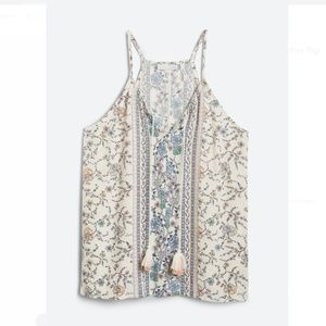 LUQ Tie Detail Halter Top, Size S